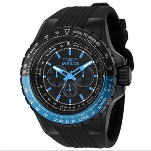 Invicta 8626 Pro Diver Chronograph Black Blue Bezel Watch 48mm
